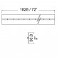 Punched Aluminium Piano Hinge - 50.8mm Wide